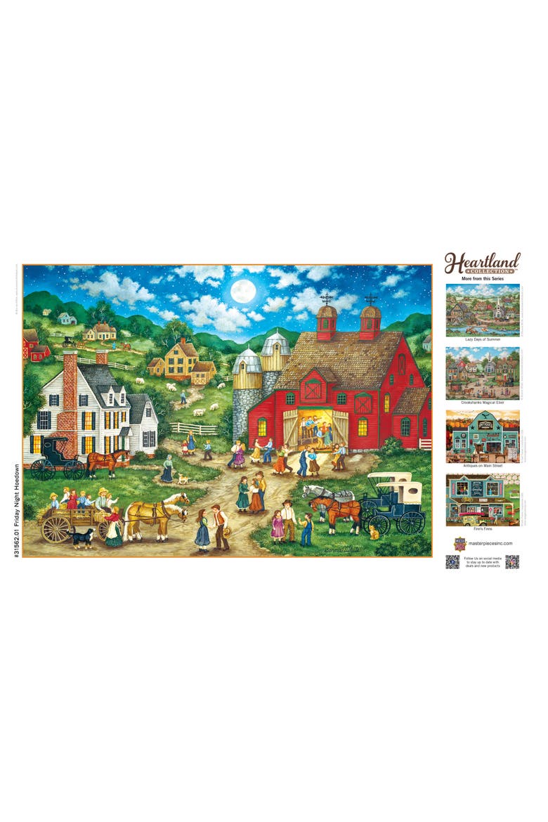 Friday Night Hoe Down 500 Piece Puzzle, Alternate, color, Multicolor