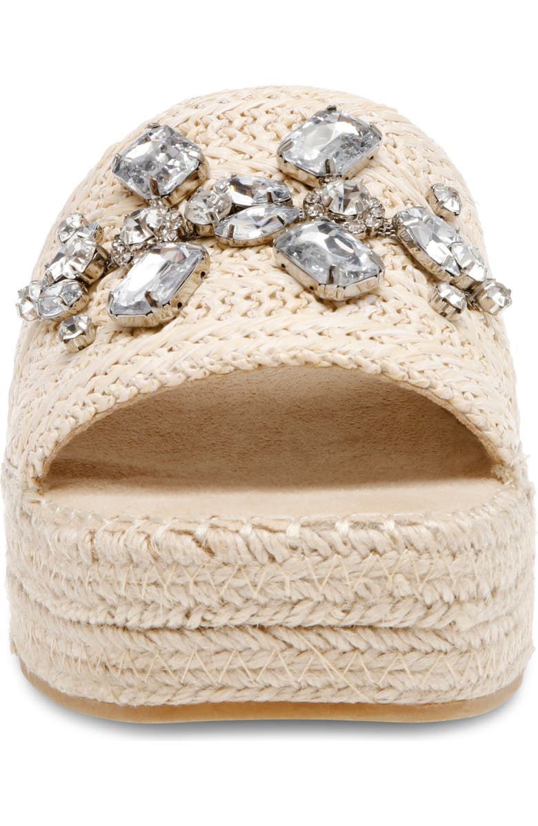 Anne Klein Crystal Espadrille Slide Sandal, Alternate, color,