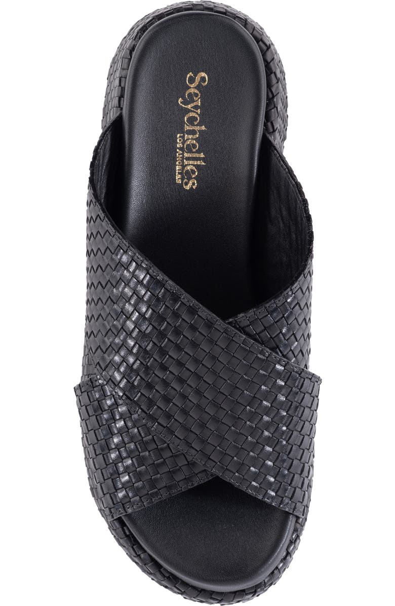 Seychelles Key West Platform Wedge Sandal, Alternate, color, Black