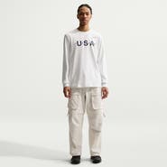 Nike Men's Nike ACG  White Team USA Dri-FIT Primary Logo Long Sleeve T-Shirt