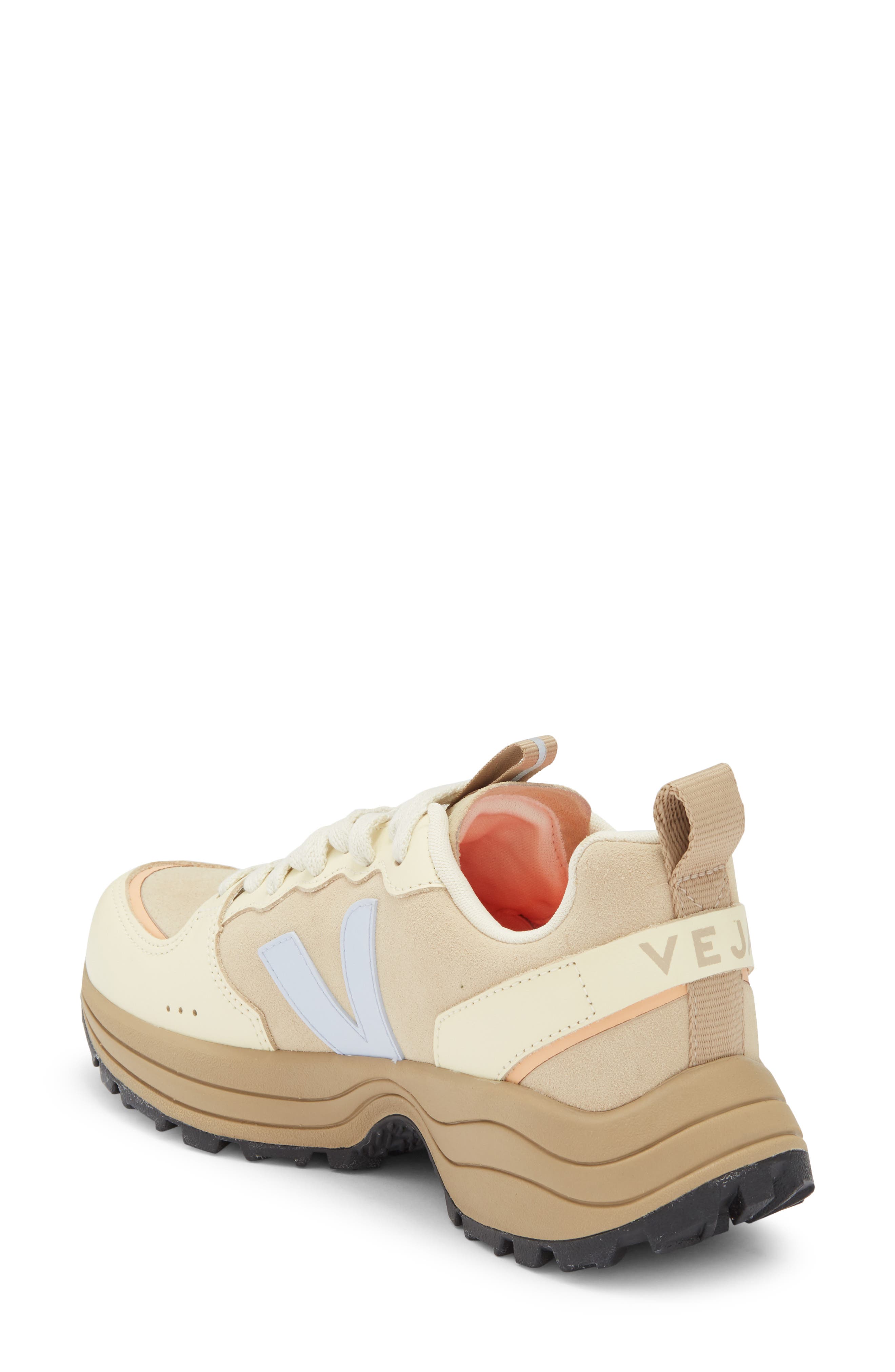 Veja Venturi Suede Almond Swan Training Sneaker, Alternate, color, 
