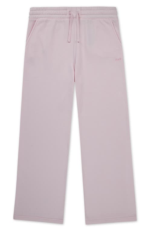 Abercrombie Kids Kids' Essential Wide Leg Fleece Sweatpants In Purple