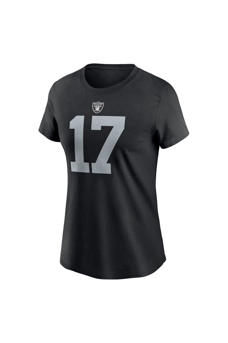 Women's Nike Davante Adams Black Las Vegas Raiders Player Name & Number T-Shirt, Alternate, color, Black