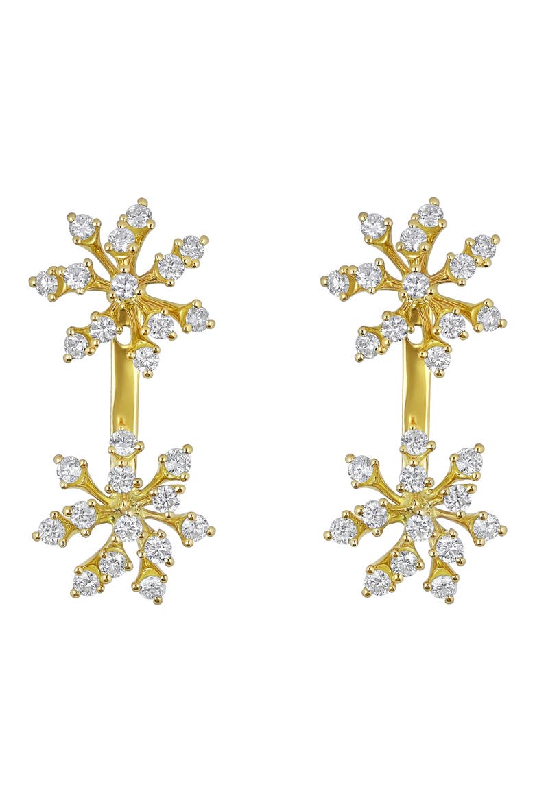 Luminus Diamond Linear Drop Earrings, Main, color, 18K YELLOW GOLD