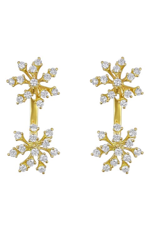 Luminus Diamond Linear Drop Earrings