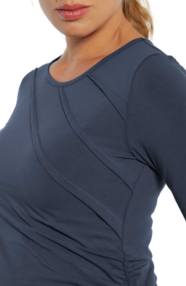 Stowaway Collection Sunburst Pleated Maternity Top, Alternate, color,