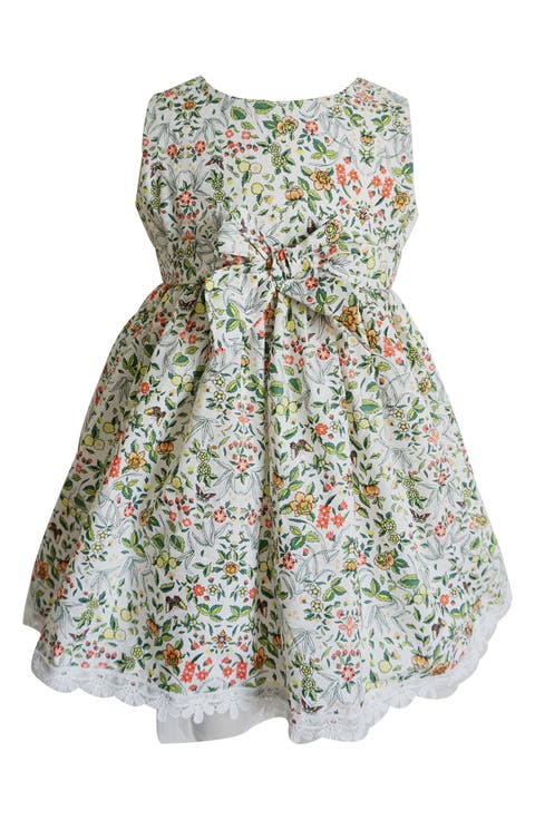 Floral Bow Front Cotton Dress (Baby)