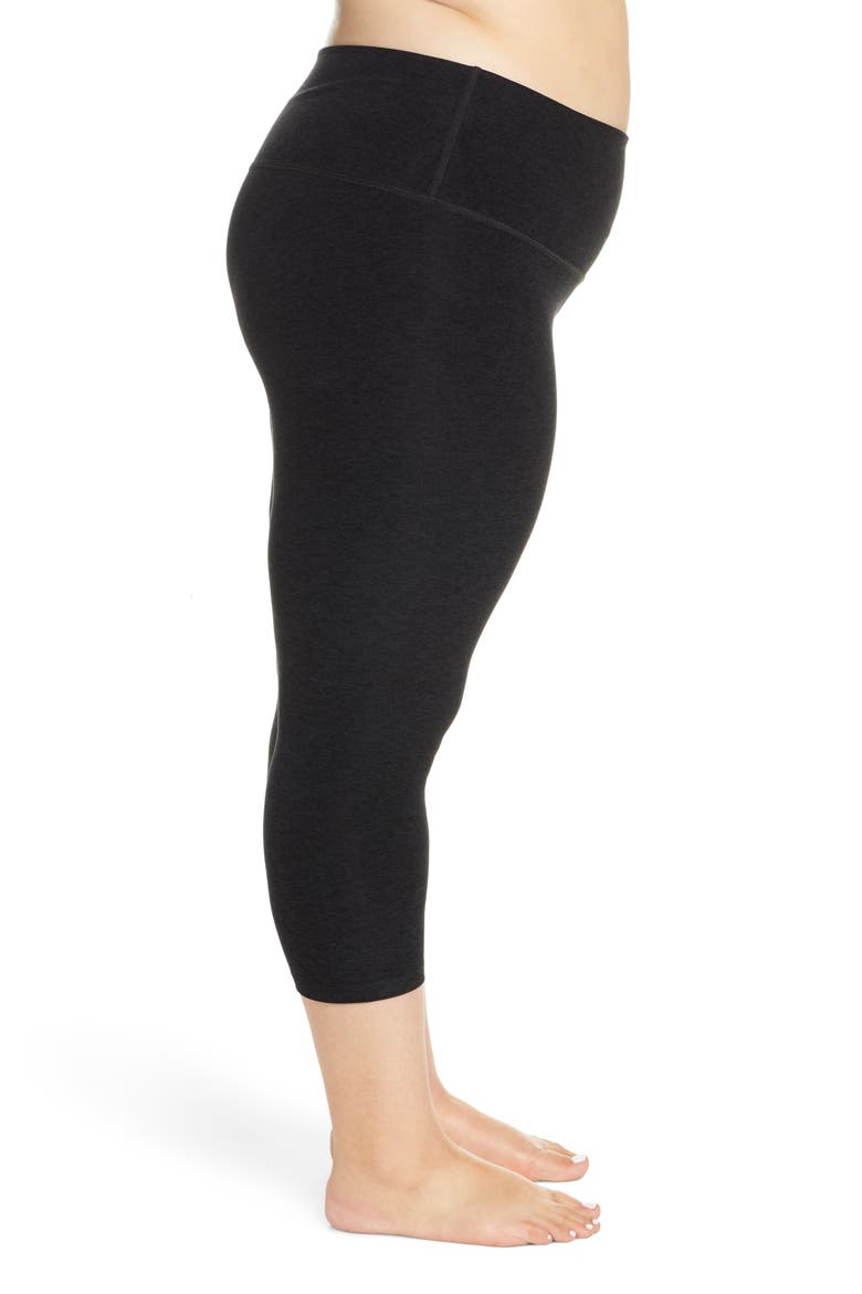 Walk & Talk Space Dye High Waist Leggings, Alternate, color, DARKEST NIGHT