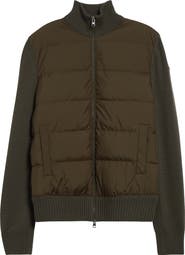 Moncler Quilted Down
Virgin Wool Cardigan