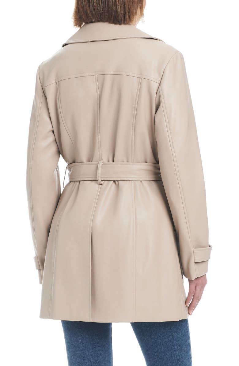 Sanctuary Faux Leather Trench Coat, Alternate, color,