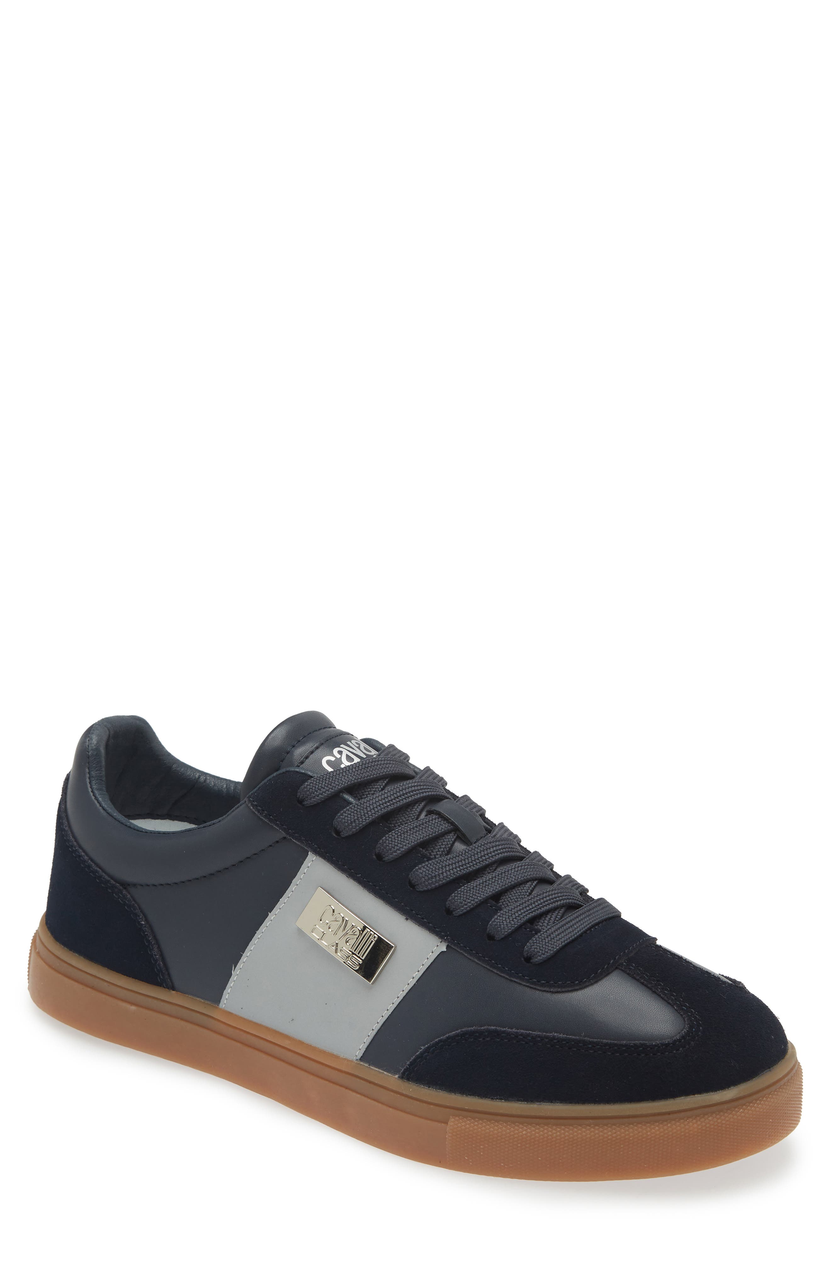 Cavalli Class Low Top Sneaker, Main, color, NAVY