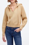 Madewell Open Neck Rib Hoodie