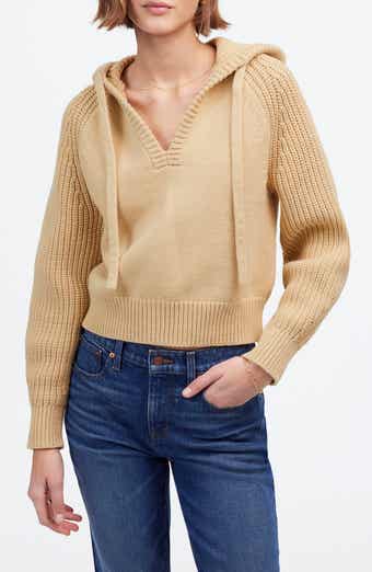 Madewell Open Neck Rib Hoodie