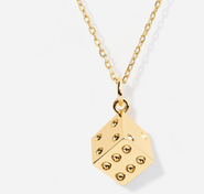Little Sky Stone Dice Charm Necklace