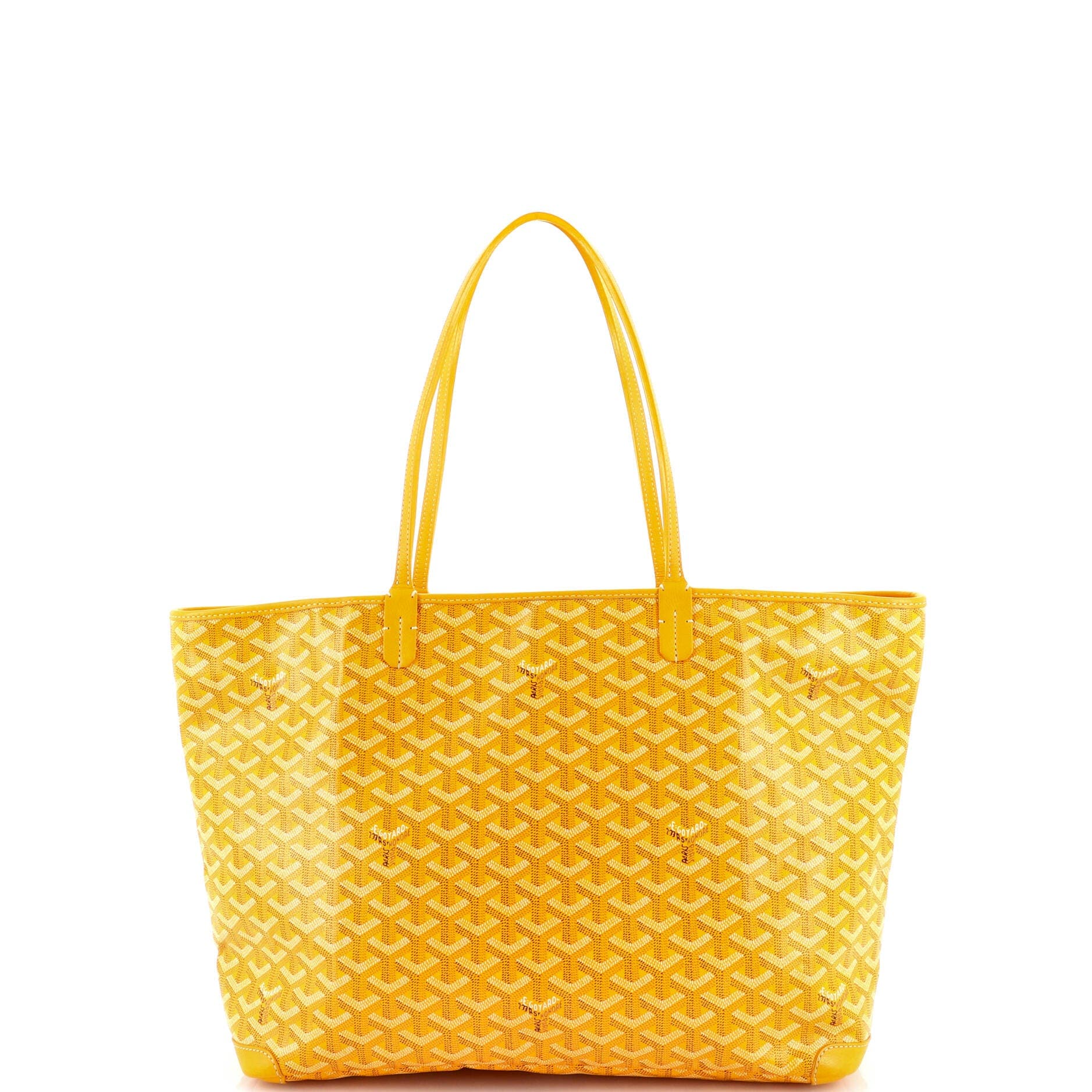 Pre-Owned Goyard Artois Tote Coated Canvas MM, Alternate, color, Yellow