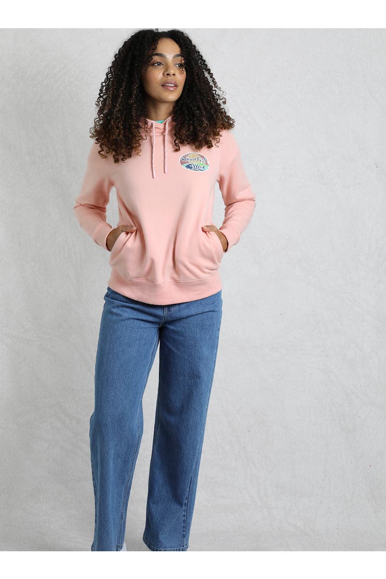 Back Print Popover Hoodie, Alternate, color, Dusty Rose