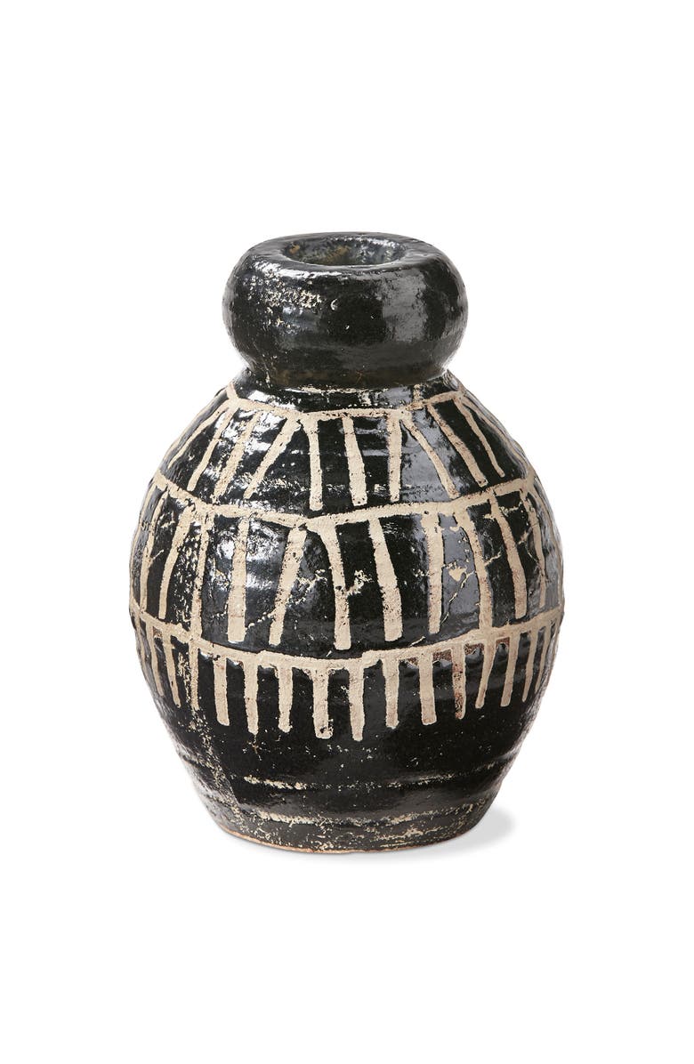 tag Ondo Decorative Vase Black Multi Terracotta Home Decor, Main, color, Black