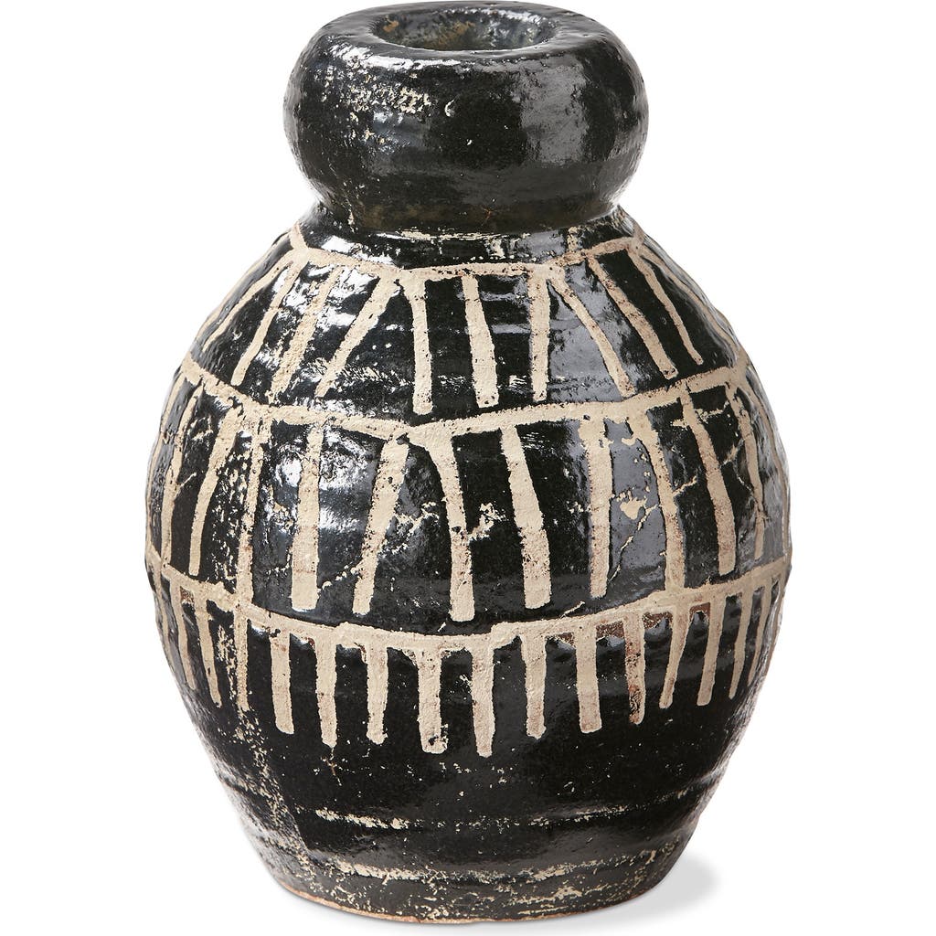 Tag Ondo Decorative Vase Black Multi Terracotta Home Decor In Black