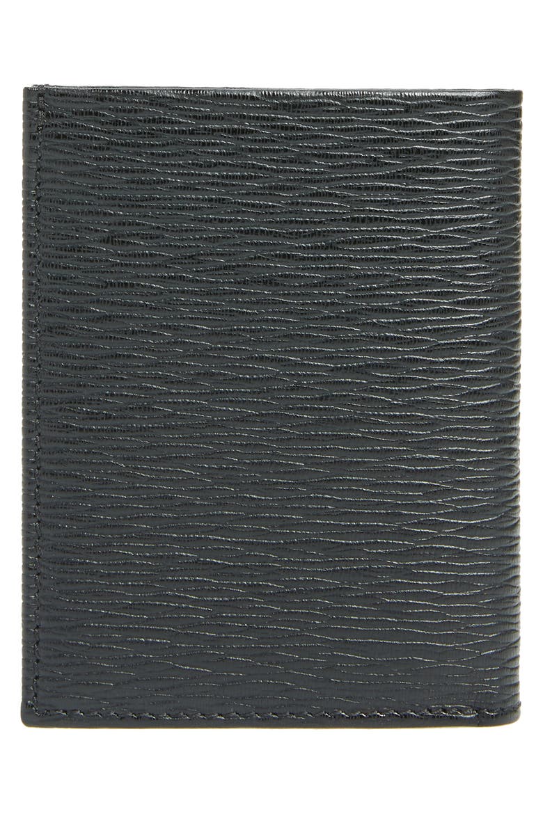 Salvatore Ferragamo Revival Leather Wallet, Alternate, color, BLACK