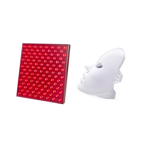 7-in-1 LED Light Therapy Face Mask & Full-Body Red Light Therapy Panel