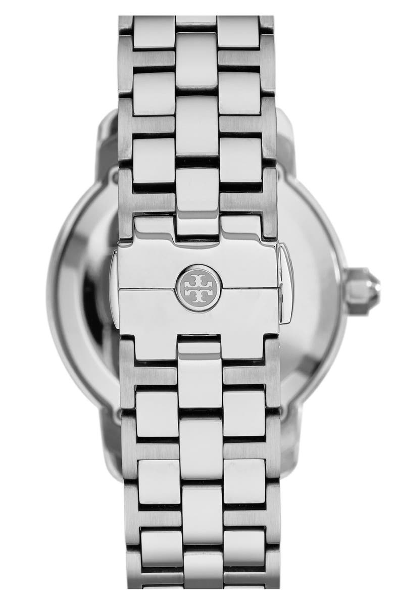 Tory Burch 'Tory' Large Round Bracelet Watch, 37mm, Alternate, color, 