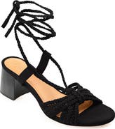 Journee Signature Railee Ankle Tie Sandal