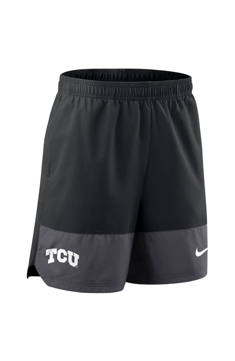 Nike Men's Nike Black TCU Horned Frogs 2025 Sideline Performance Shorts, Alternate, color, Black