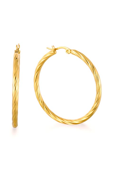 Bold Twisted Hoops