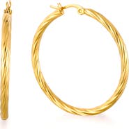 Atolea Bold Twisted Hoops