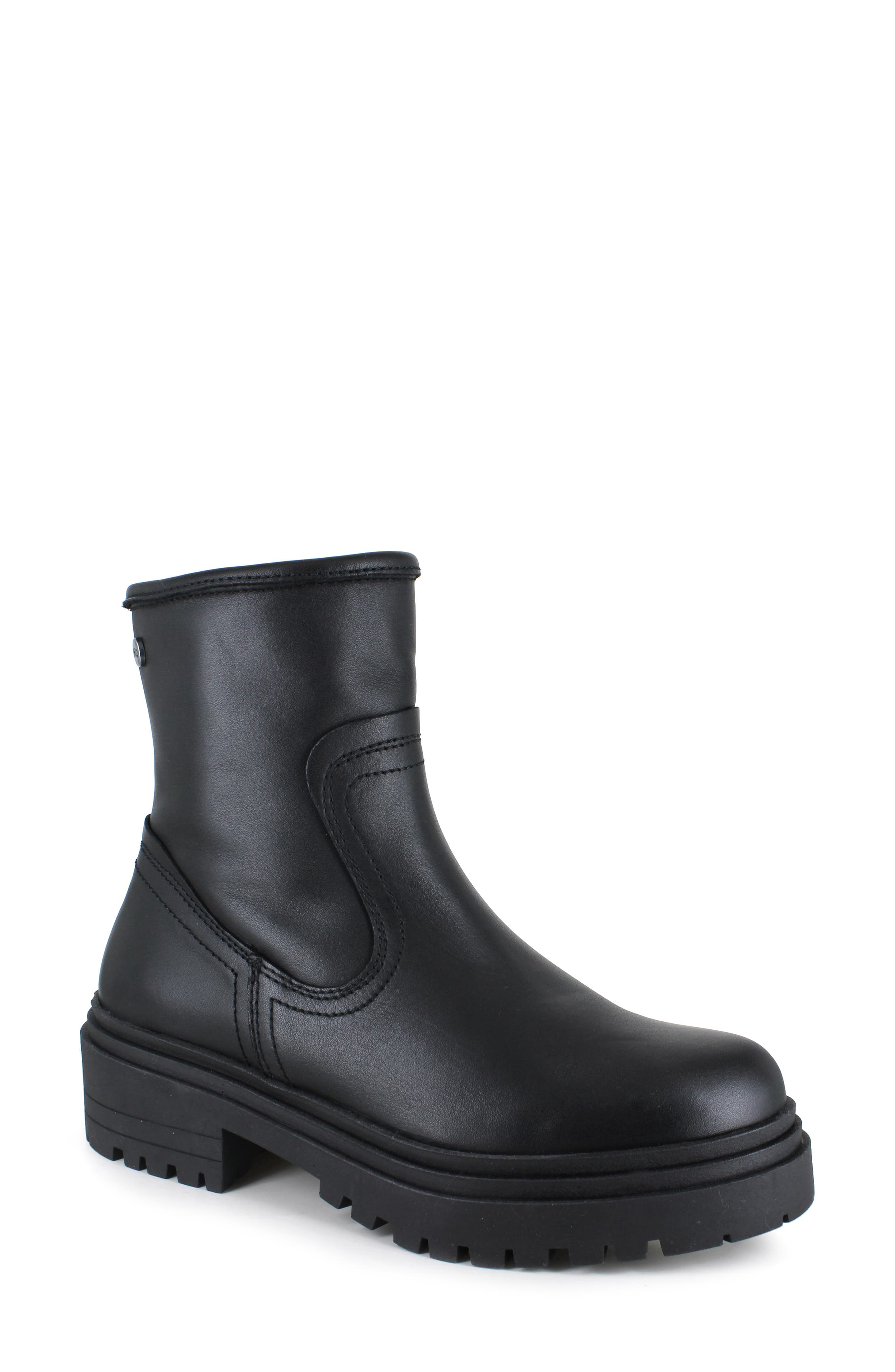 National Comfort Rafaela Platform Bootie, Main, color, Black Leather