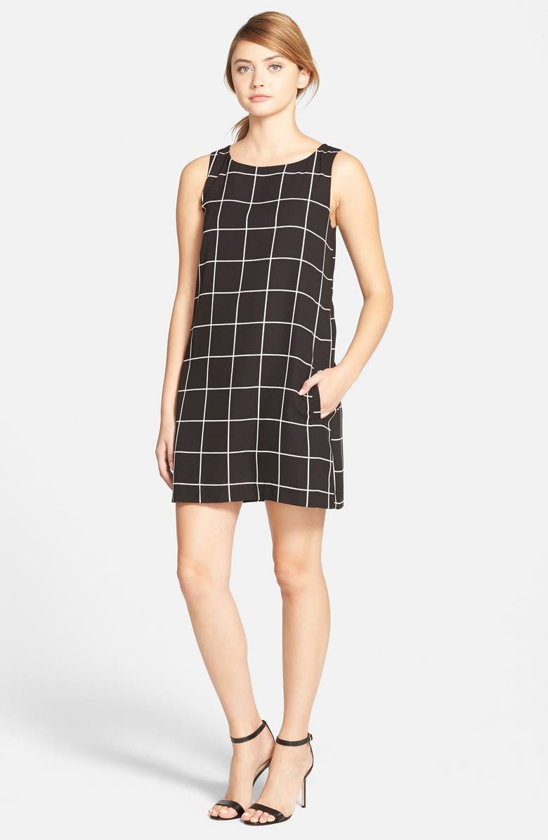cupcakes and cashmere Plaid Shift Dress, Main, color, 