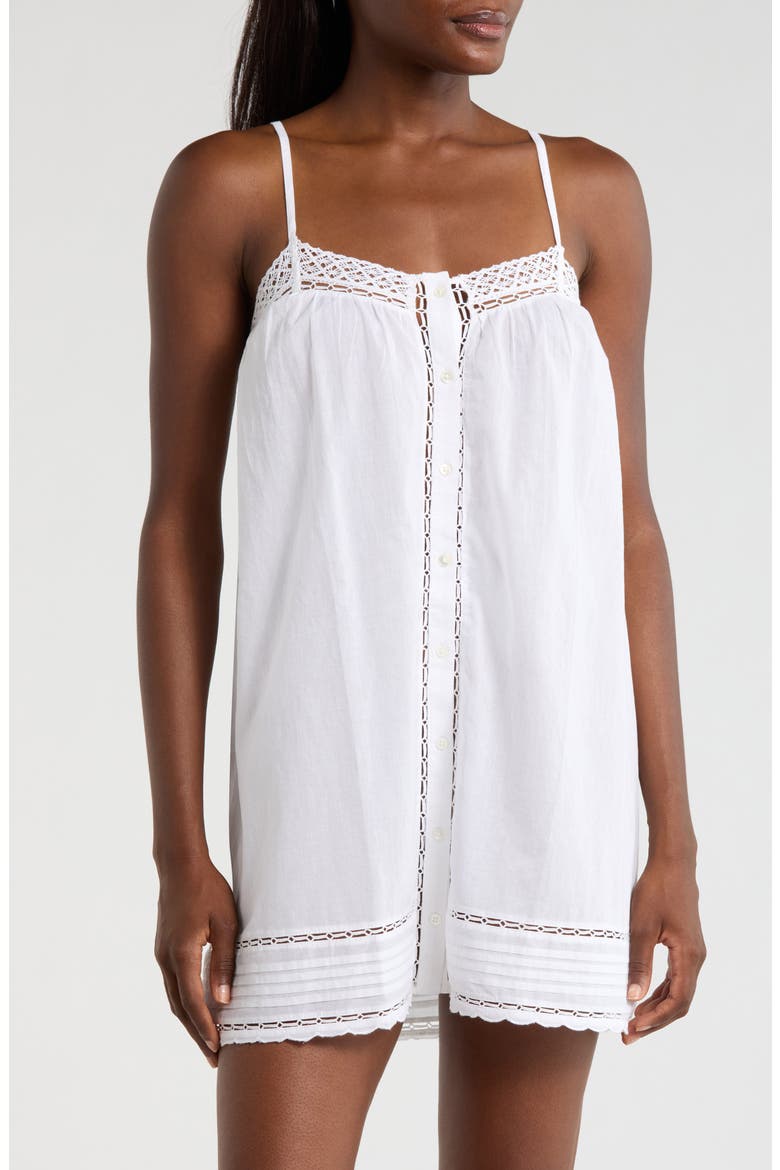 Cotton Voile Chemise, Main, color, WHITE CLOUD