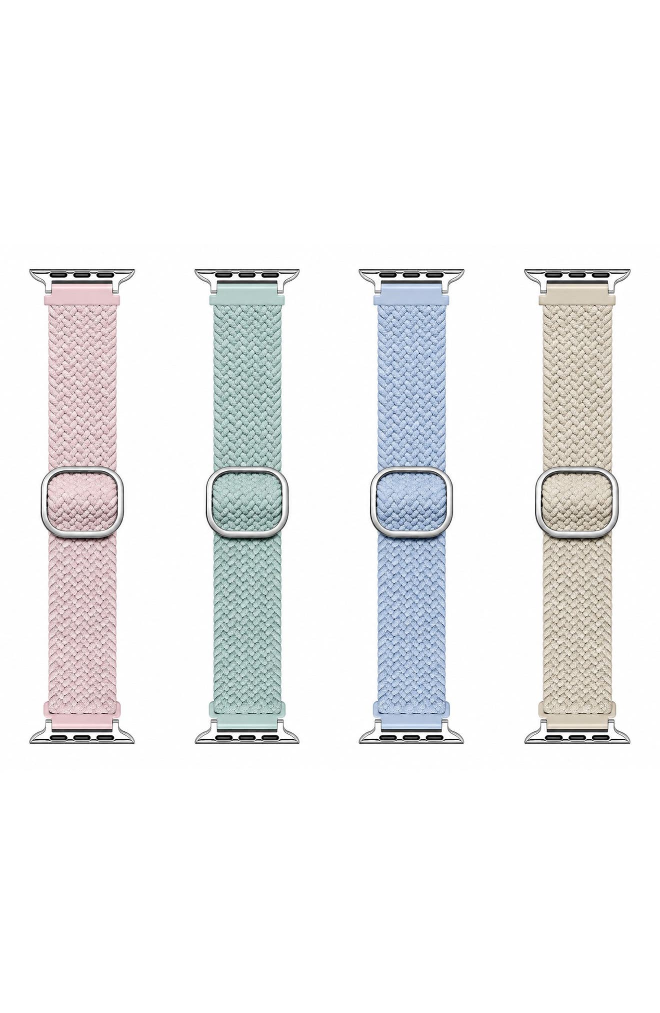 4-Pack Assorted Nylon Apple Watch® Watchbands