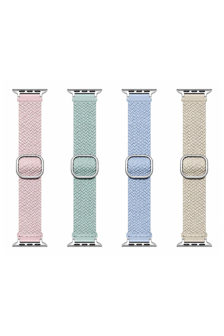 4-Pack Assorted Nylon Apple Watch® Watchbands, Main, color, ASSORTED