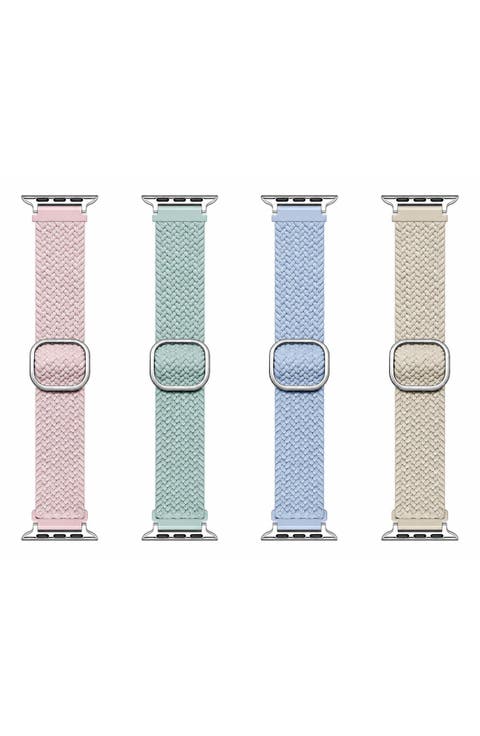4-Pack Assorted Nylon Apple Watch® Watchbands