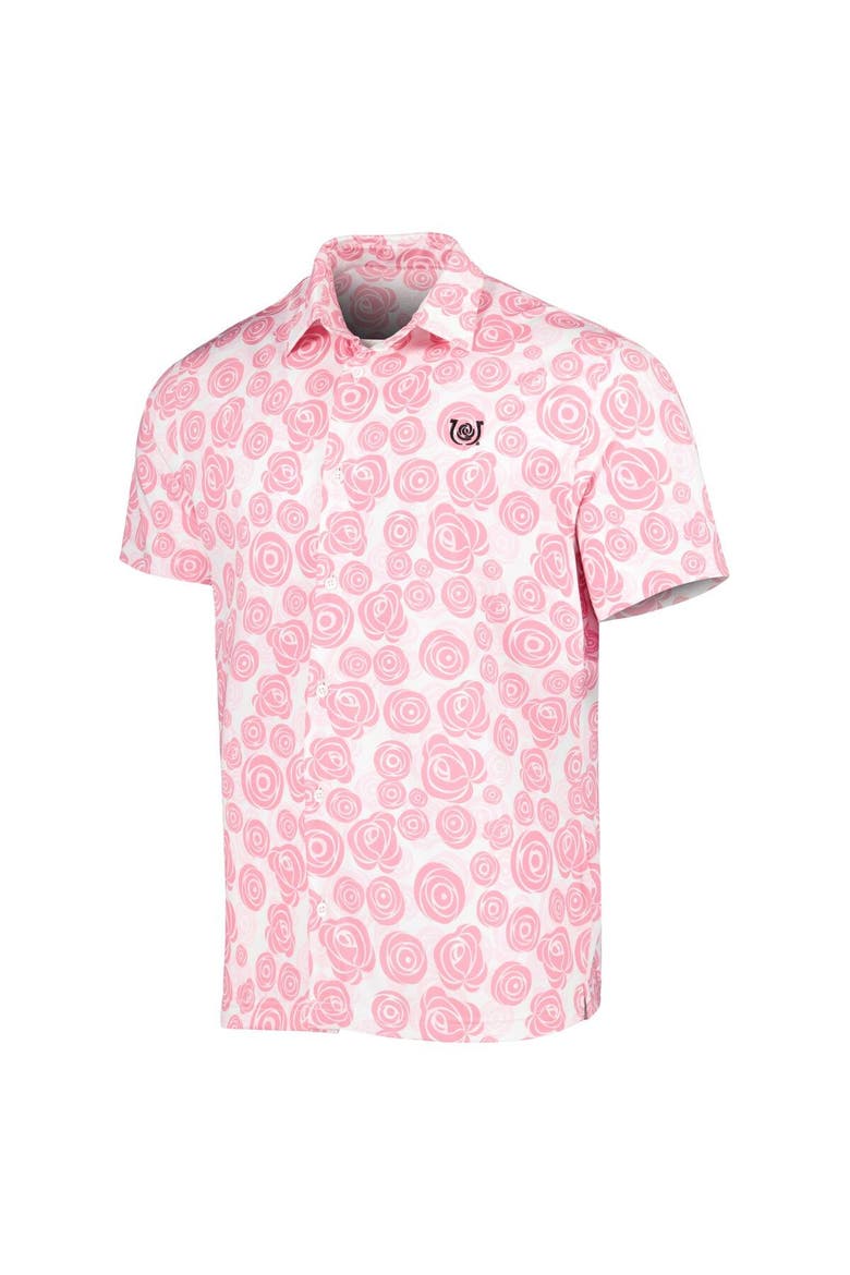 Men's Fanatics Branded White Kentucky Derby Icon Roses EcoTec Button-Up Shirt, Alternate, color, White