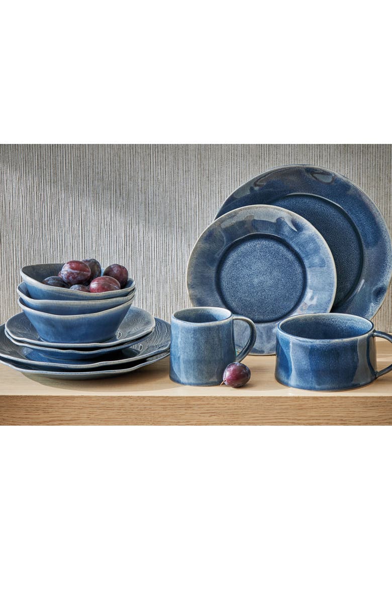 tag Hudson Bowl Dark Blue Dark Blue Stoneware Everyday, Alternate, color, Blue