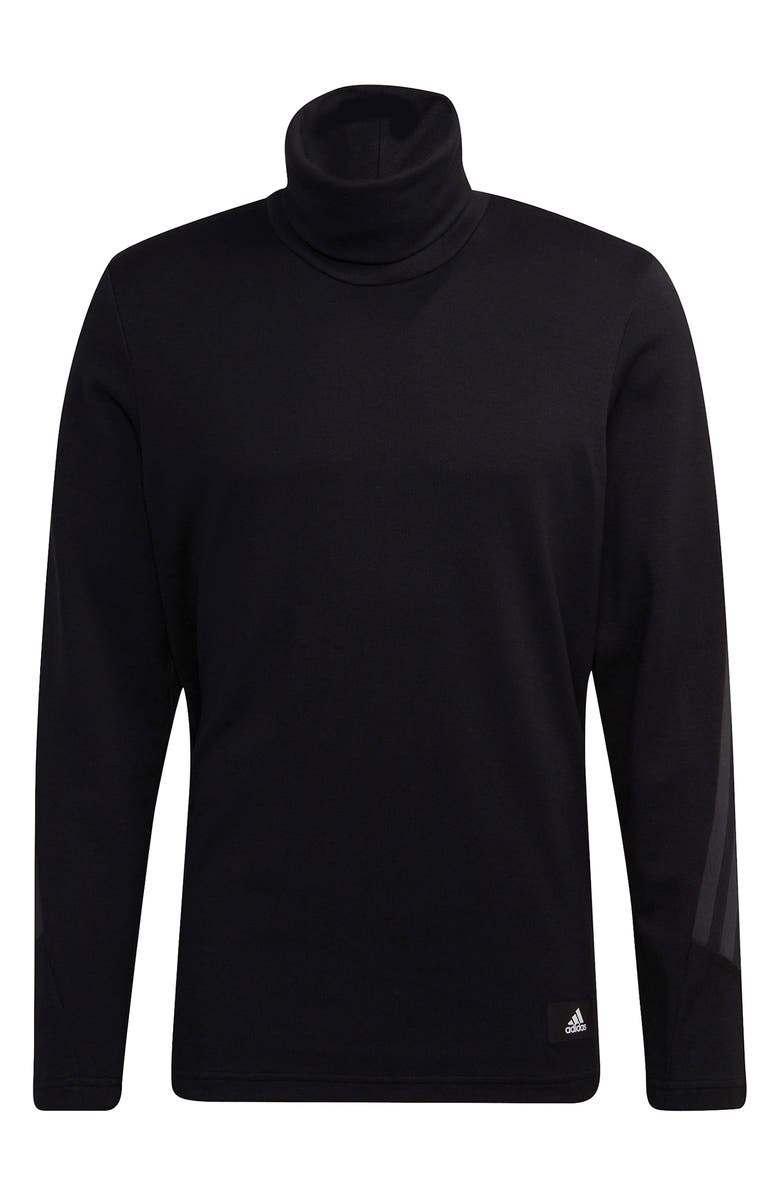 adidas Men's Future Icons Winterized Mock Neck Long Sleeve T-Shirt, Alternate, color,