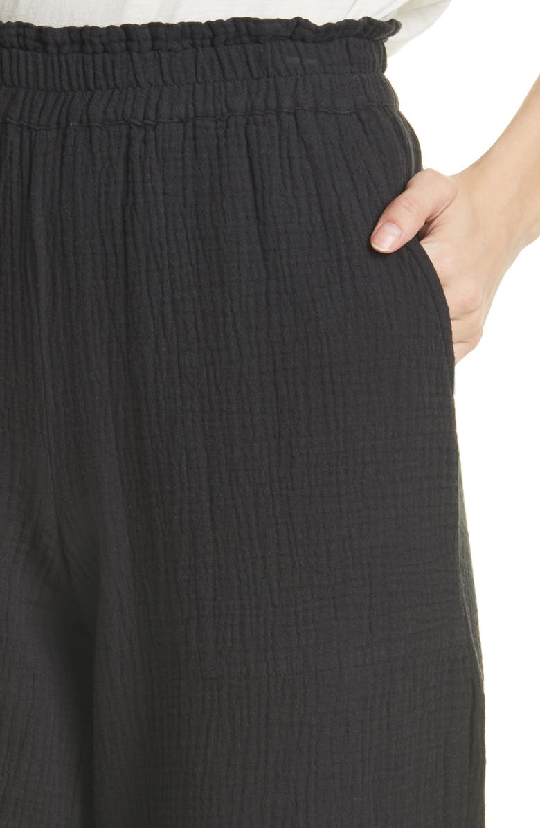 Rails Leon Wide Leg Pull-On Pants, Alternate, color, Black