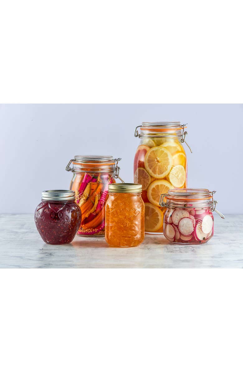 Kilner Round Clip Top Jar for Canning and Food Storage, Alternate, color, 7 In