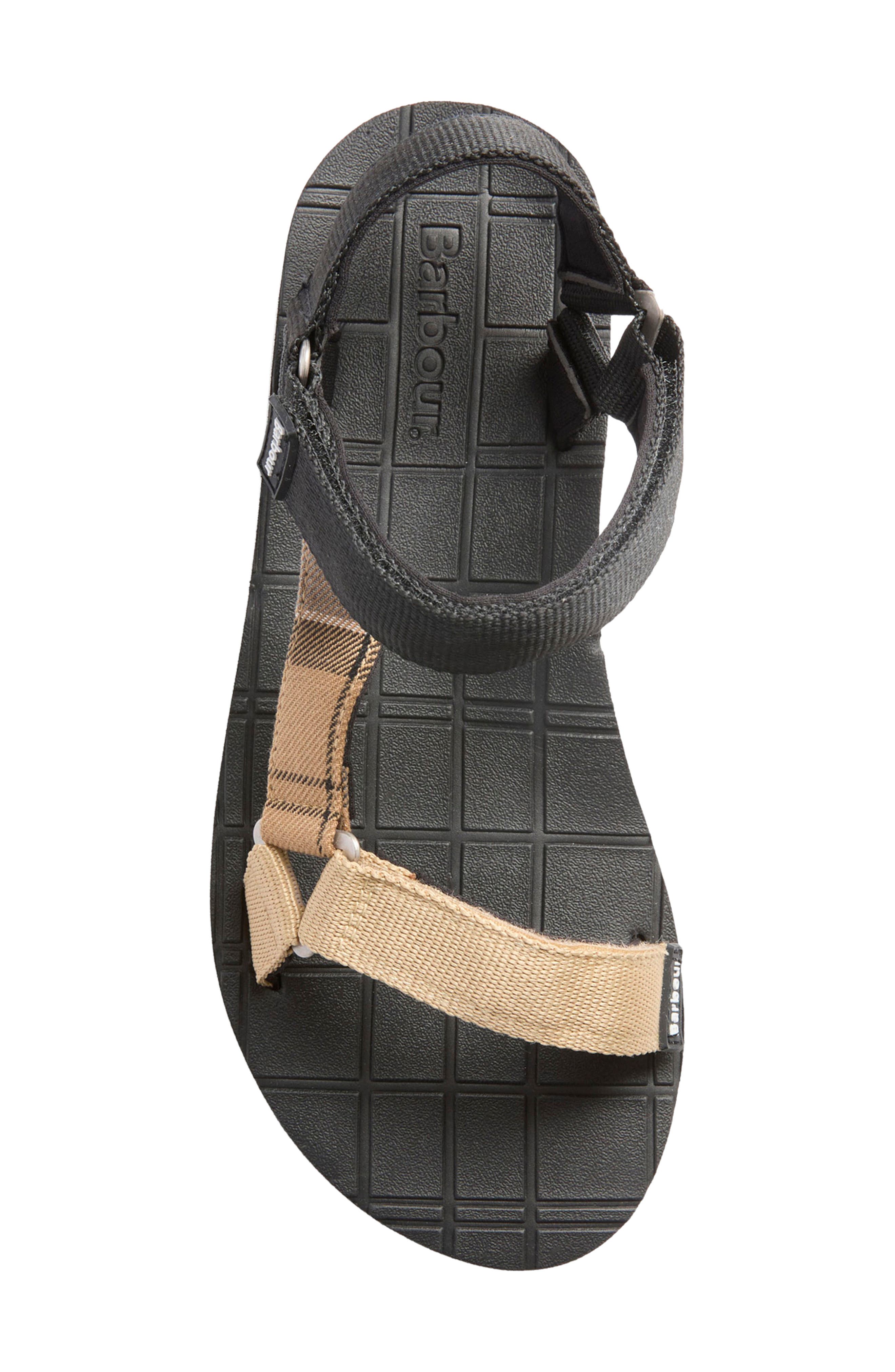 Barbour Mila Wedge Sandal, Alternate, color, Black/ Dress Tartan