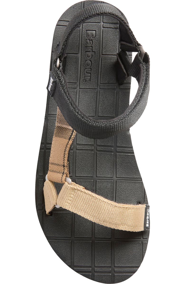 Barbour Mila Wedge Sandal, Alternate, color, Black/ Dress Tartan