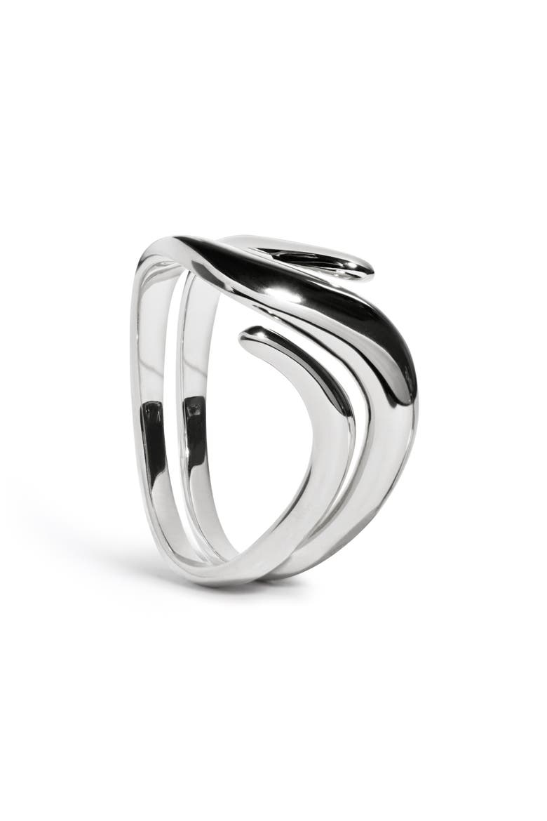 Swirl Wrap Ring, Main, color, STERLING SILVER