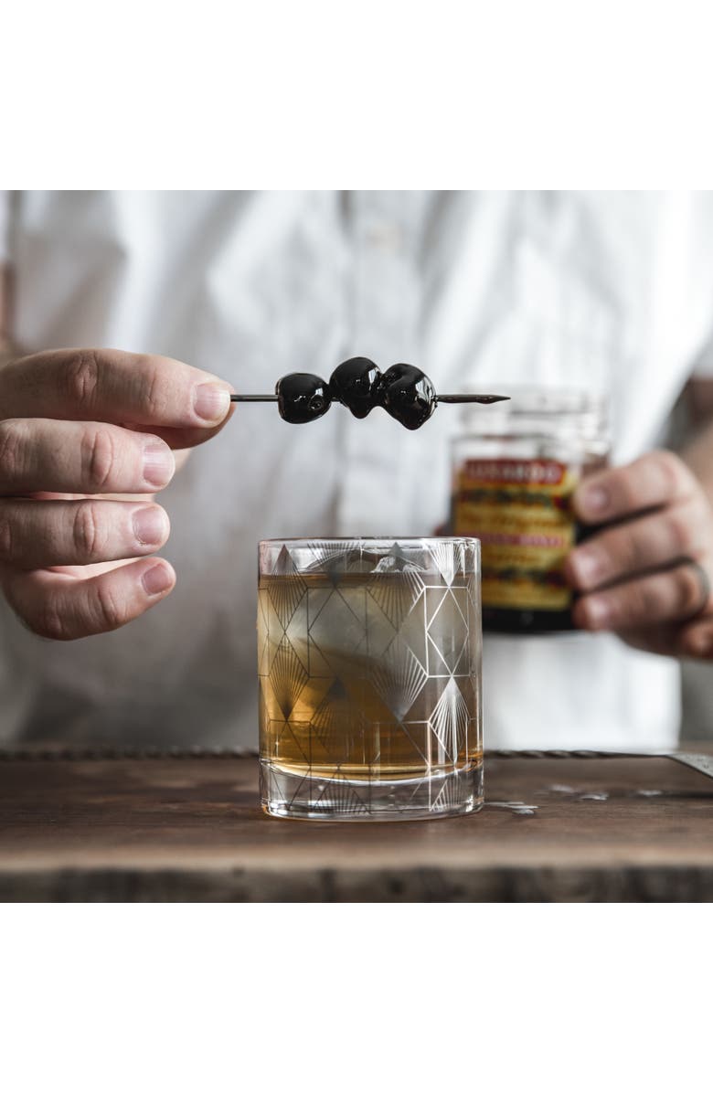 Viski Deco Crystal Tumbler, Alternate, color, Clear