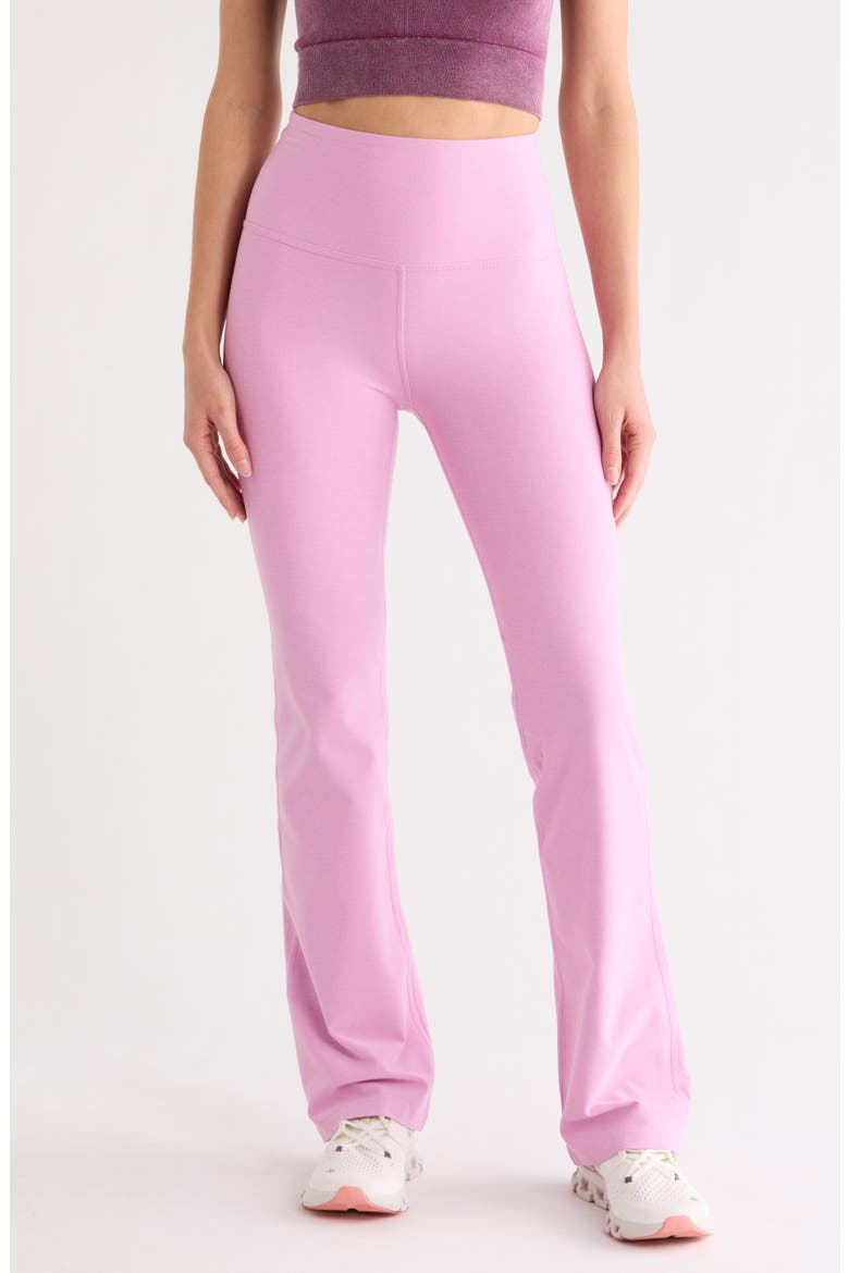 Practice Space Dye High Waist Pants, Main, color, PINK HAZE HEATHER