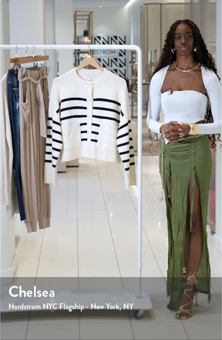 Stripe Wool Cardigan, sales video thumbnail