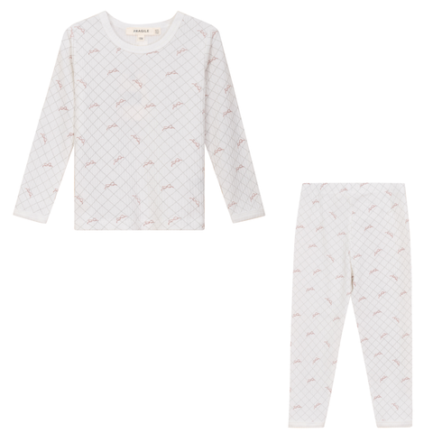 Mesh Print 2 Piece Set Long Sleeve Top & Pants (Baby)