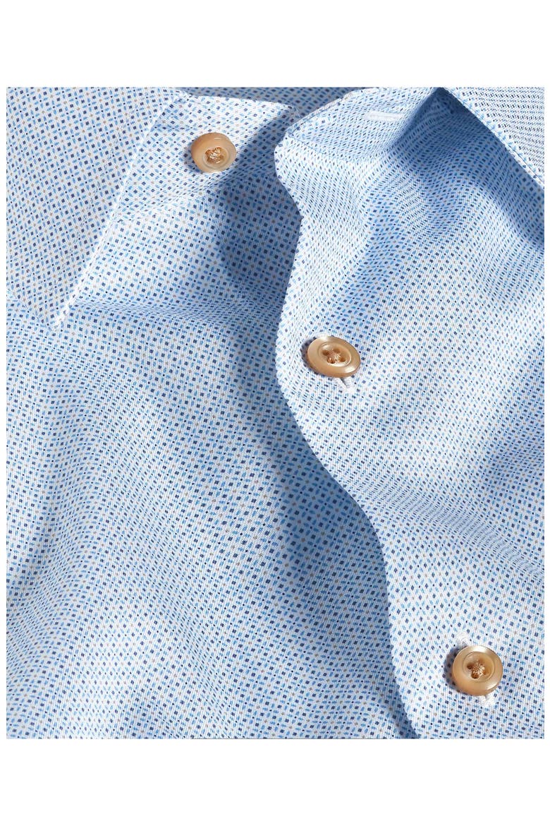 Trim Fit Geometric Cotton Dress Shirt, Alternate, color, SKY/MULTI