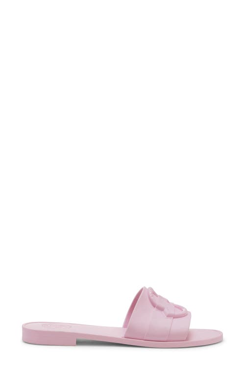 Moncler Rubber Sole Pool Slides In Impatiens Pink
