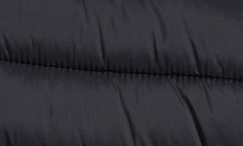 Save The Duck Kids' Leci Hooded Faux Shearling Lined Puffer Jacket In Black